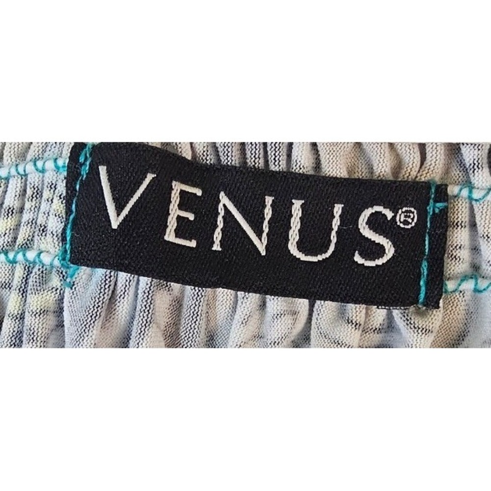 Venus Womens Small Paisley Smocked Strapless Maxi Dress Turquoise Orange Boho - Picture 5 of 6